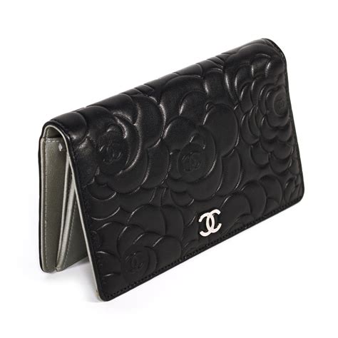 chanel camellia french wallet|Chanel camellia wallet price.